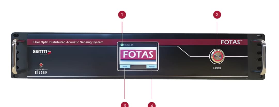 FOTAS D-30 Vorderansicht mit Bedienelementen
