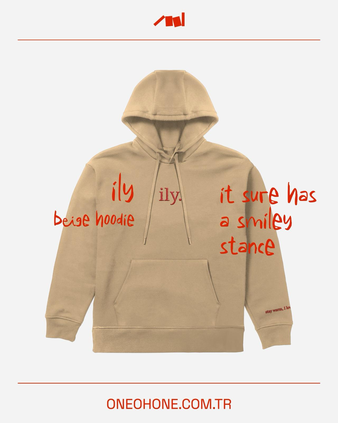 ILY Unisex Sweatshirt - Bej