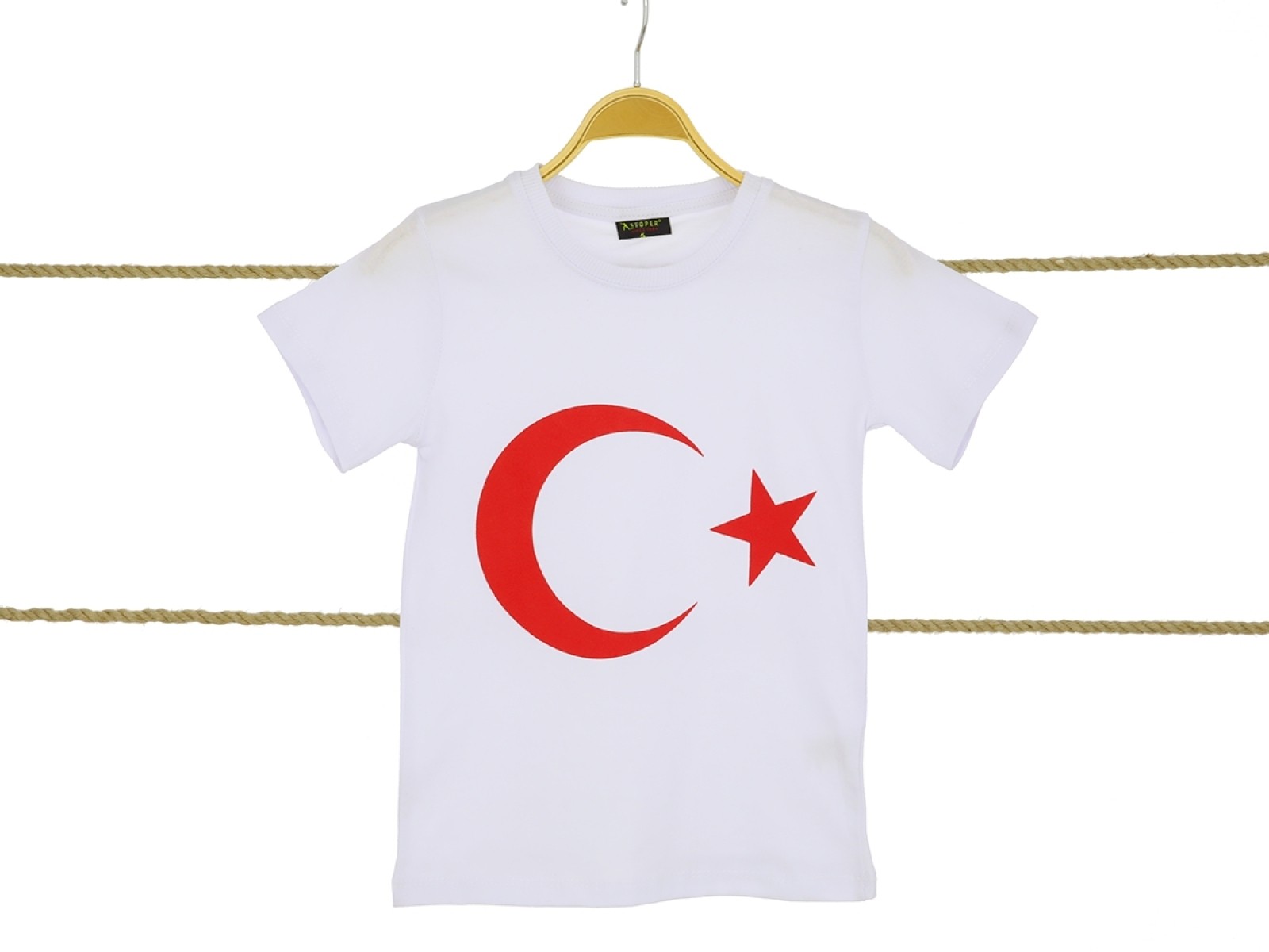 AY YILDIZ BASKILI  KISA KOL