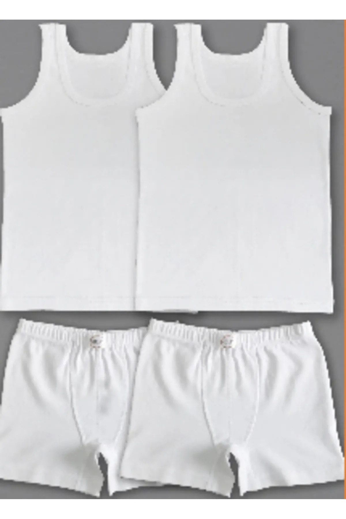 12/16  YAŞ ERKEK ÇOCUK İÇ GİYİM İKİLİ TAKIM ( ATLET BOXER )