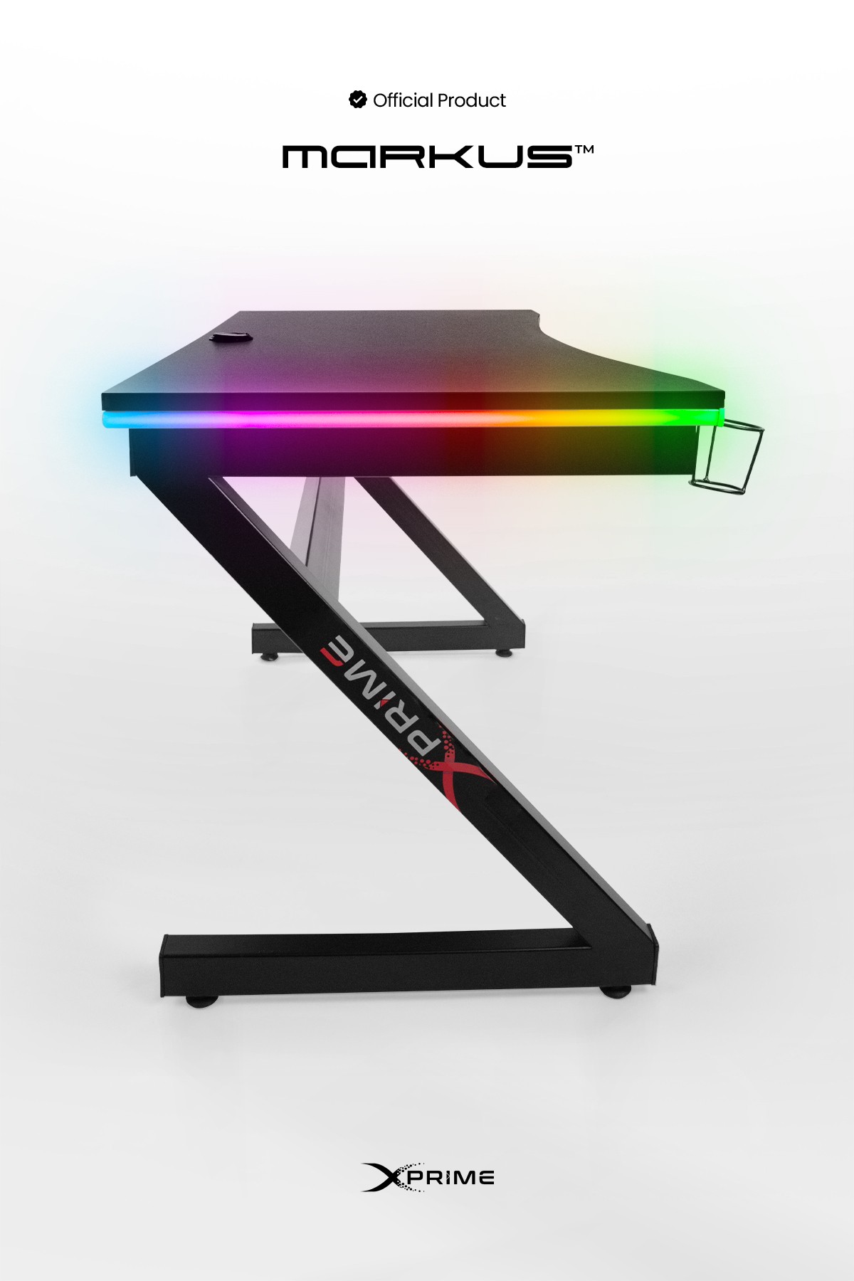 XPrime Markus RGB Ledli Oyuncu Masası