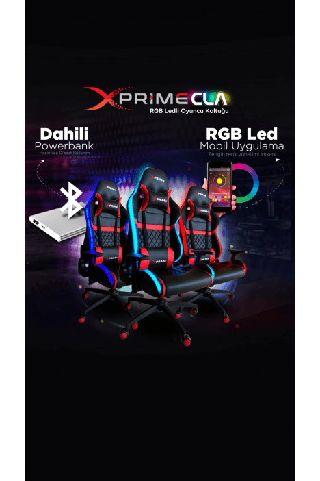 Xprime CLA RGB Ledli Oyuncu Koltuğu (Şarjlı)