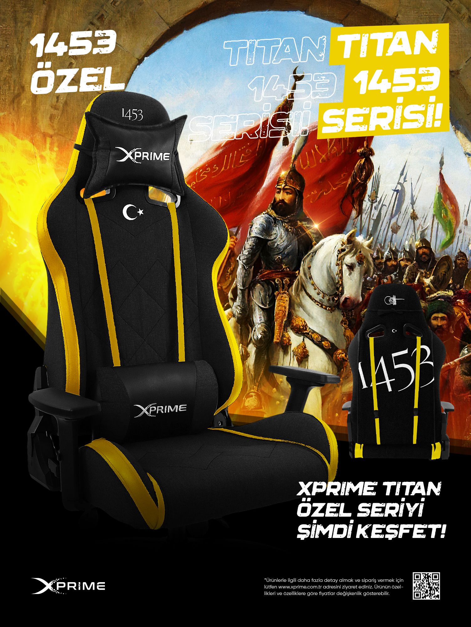 xPrime Titan 1453 Oyuncu Koltuğu