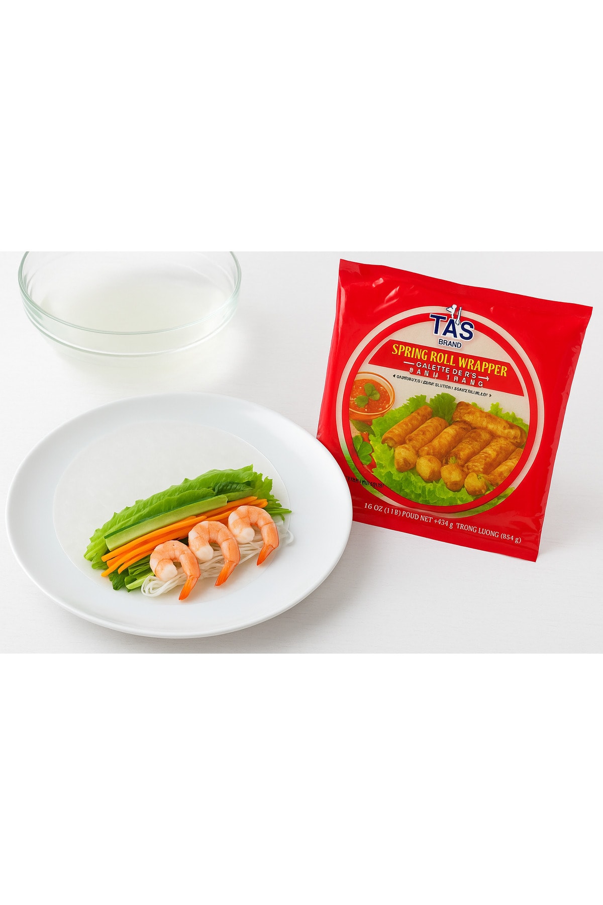 Spring Roll Pirinç Yufkası 454g + 3x10 ml Soya Sosu HEDİYELİ