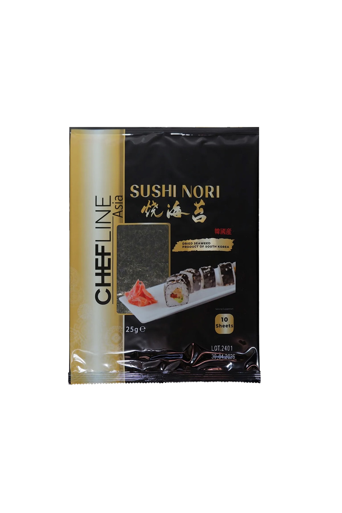 Sushi Nori (Gold) Yosun (10 Yaprak) 25 Grx3 Adet