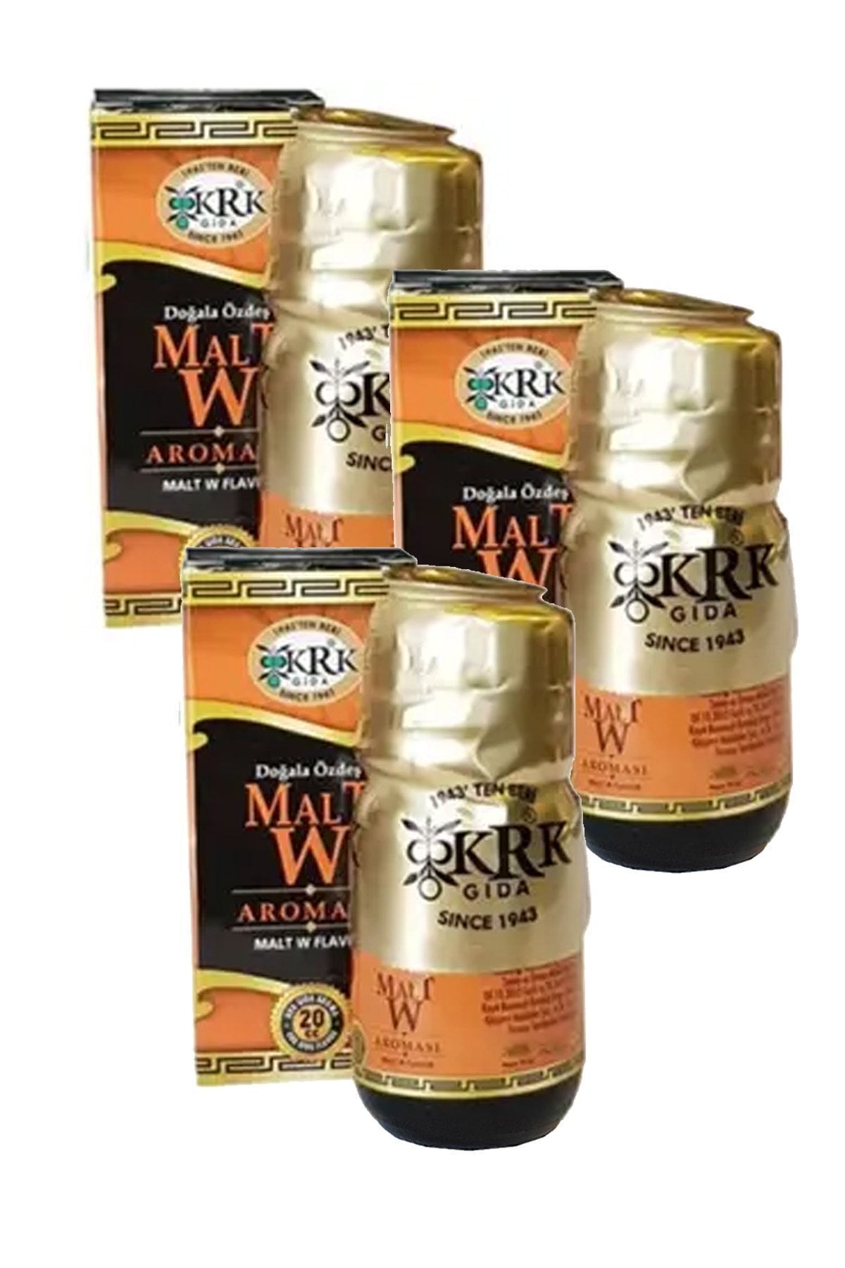 Krk Malt Aroması Doğa Ile Özdeş Malt W Aroması - Meşe Aroması 3 Adet X 20cc. Cam Şişe