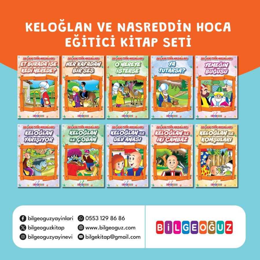 KELOĞLAN VE NASREDDİN HOCA EĞİTİCİ KİTAP SETİ