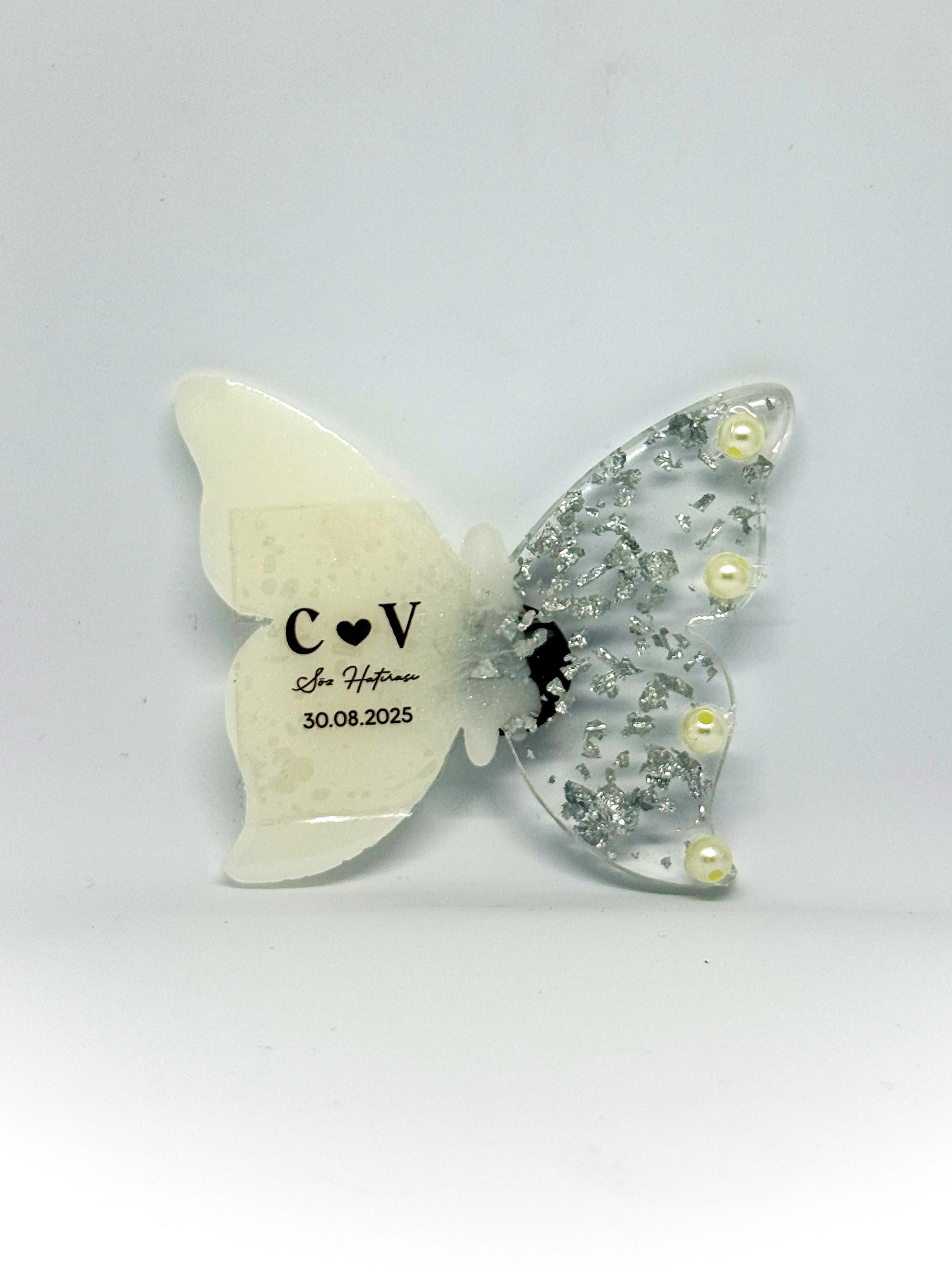 Kelebek Magnet - 20 Adet - Doğum, Söz, Nişan, Düğün Hediyelikleri