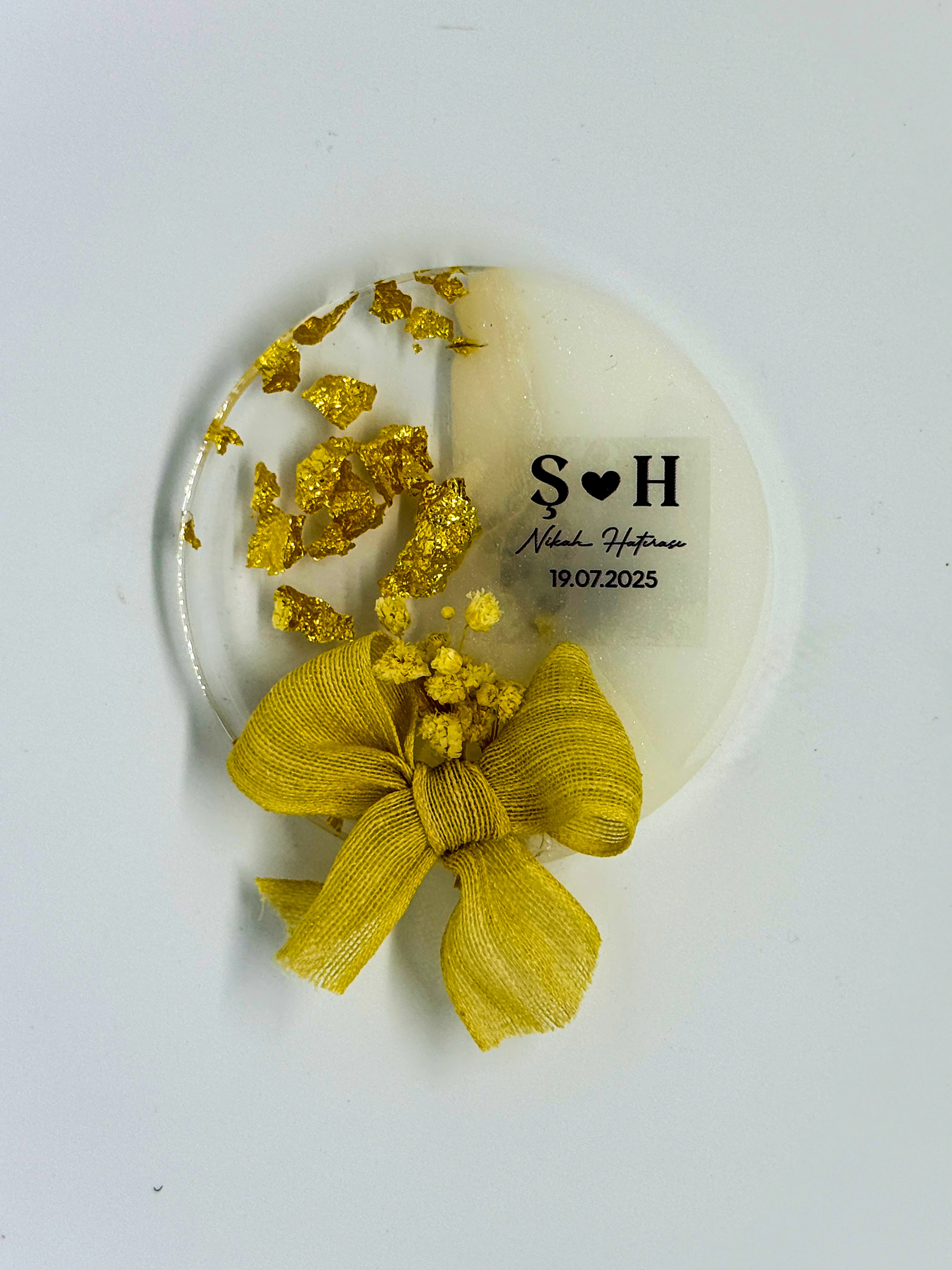 Yuvarlak Magnet - 20 Adet - Doğum, Söz, Nişan, Düğün Hediyelikleri