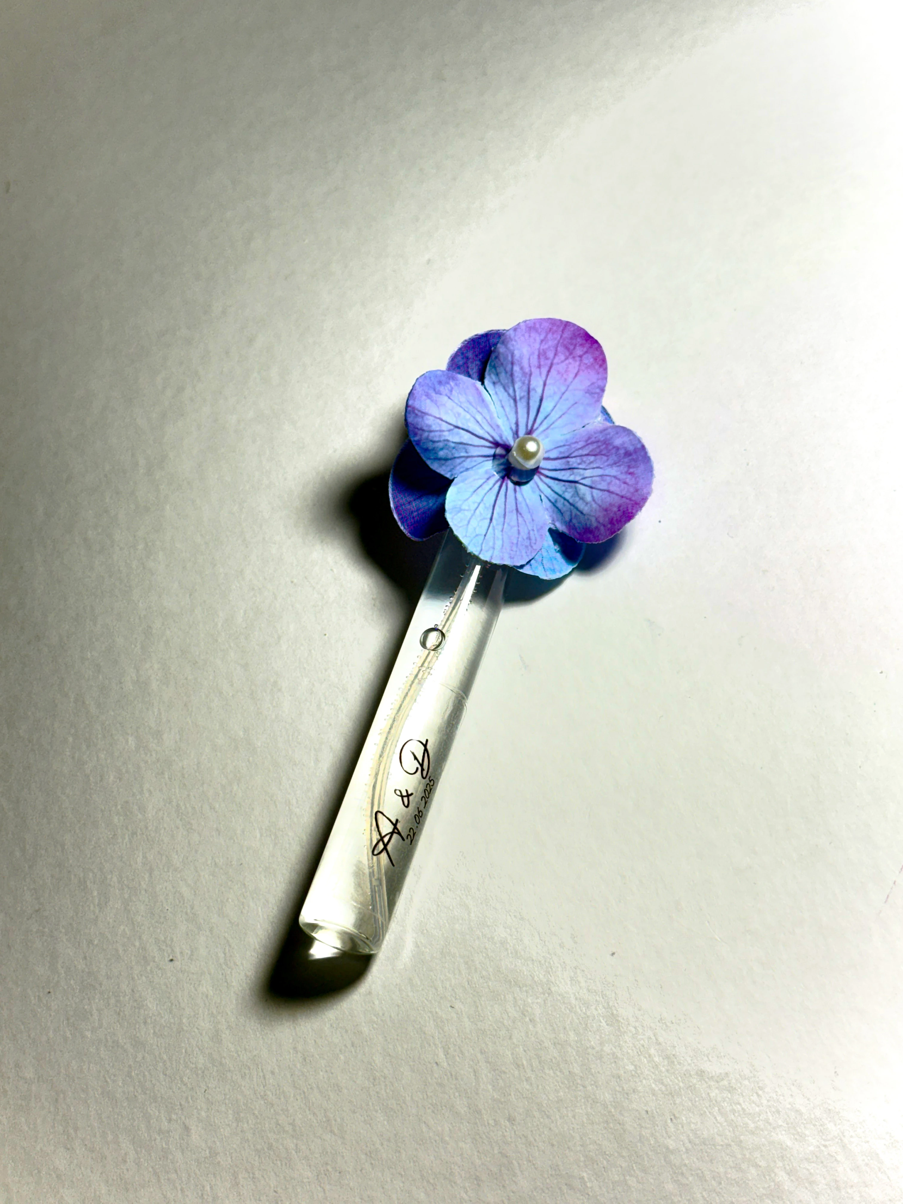 Fısfıs Cam Şişede Dekoratif Kolonya - Soft Mavi- 20 Adet -Söz, Nişan, Düğün, Doğum Hediyelikleri