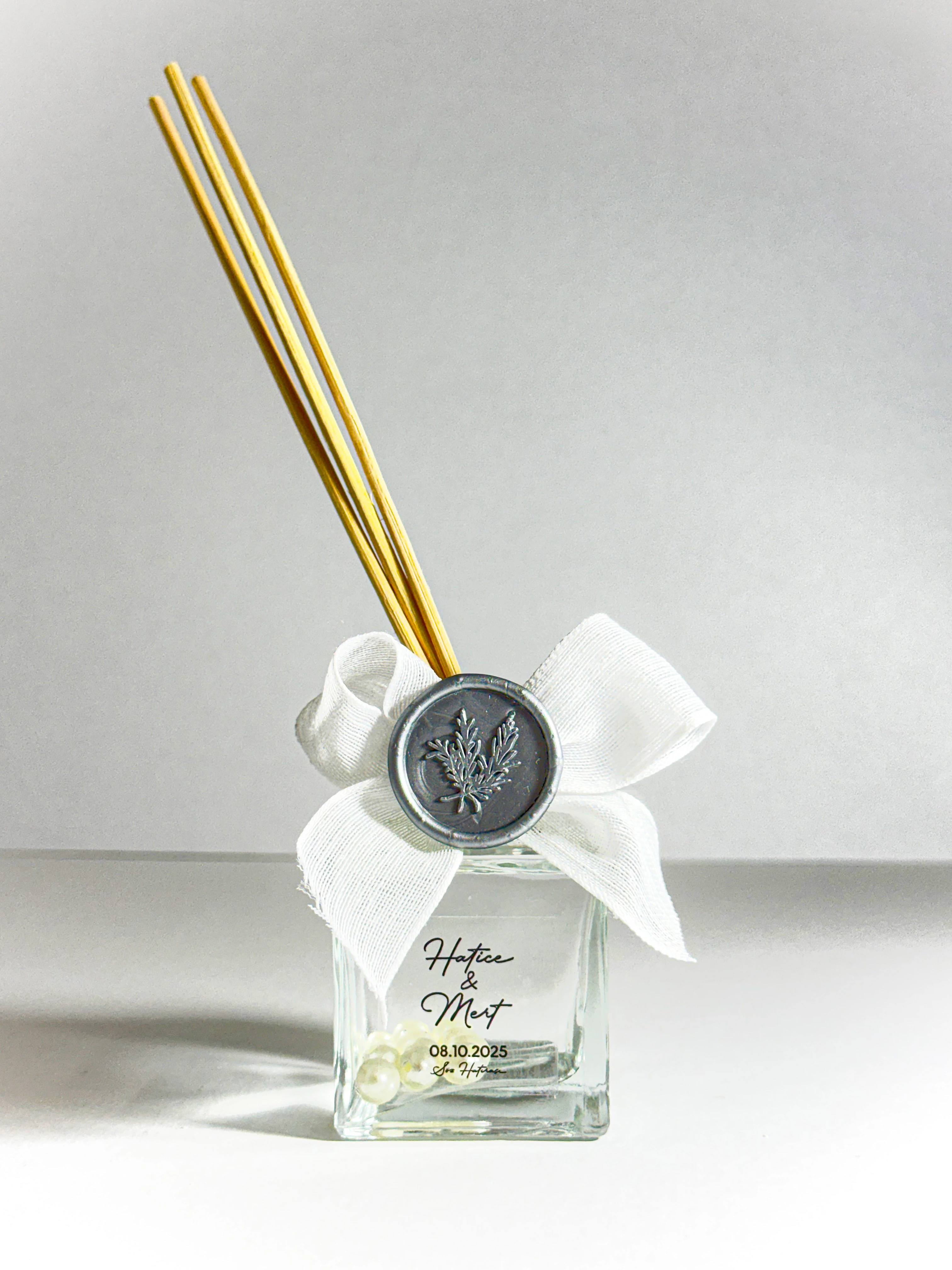 Lüks Cam Şişede Dekoratif Oda Kokusu - 20 Adet - Doğum, Söz, Nişan, Düğün Hediyelikleri