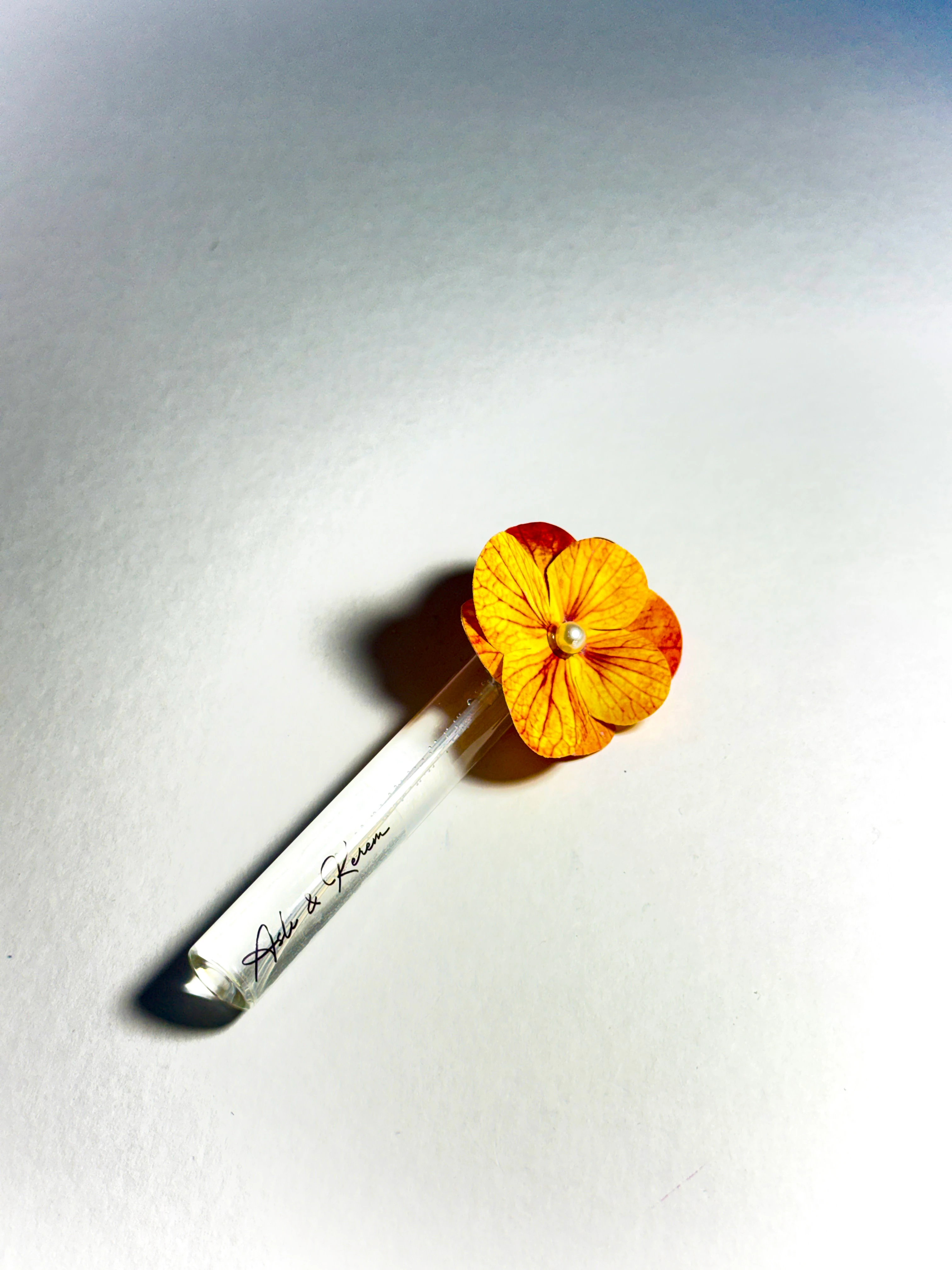 Fısfıs Cam Şişede Dekoratif Kolonya - Soft Turuncu- 20 Adet -Söz, Nişan, Düğün, Doğum Hediyelikleri