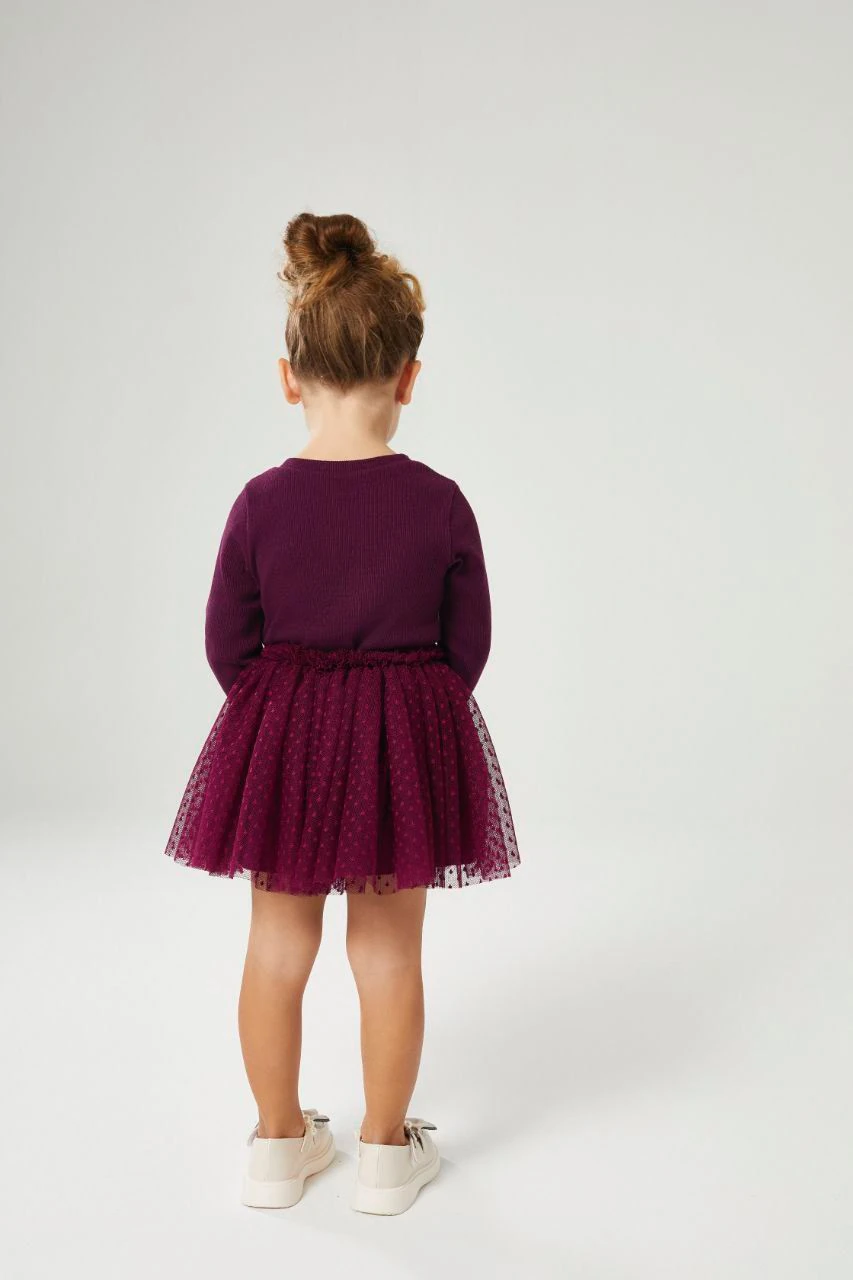 Kalp Detaylı Tütü Etekli Takım