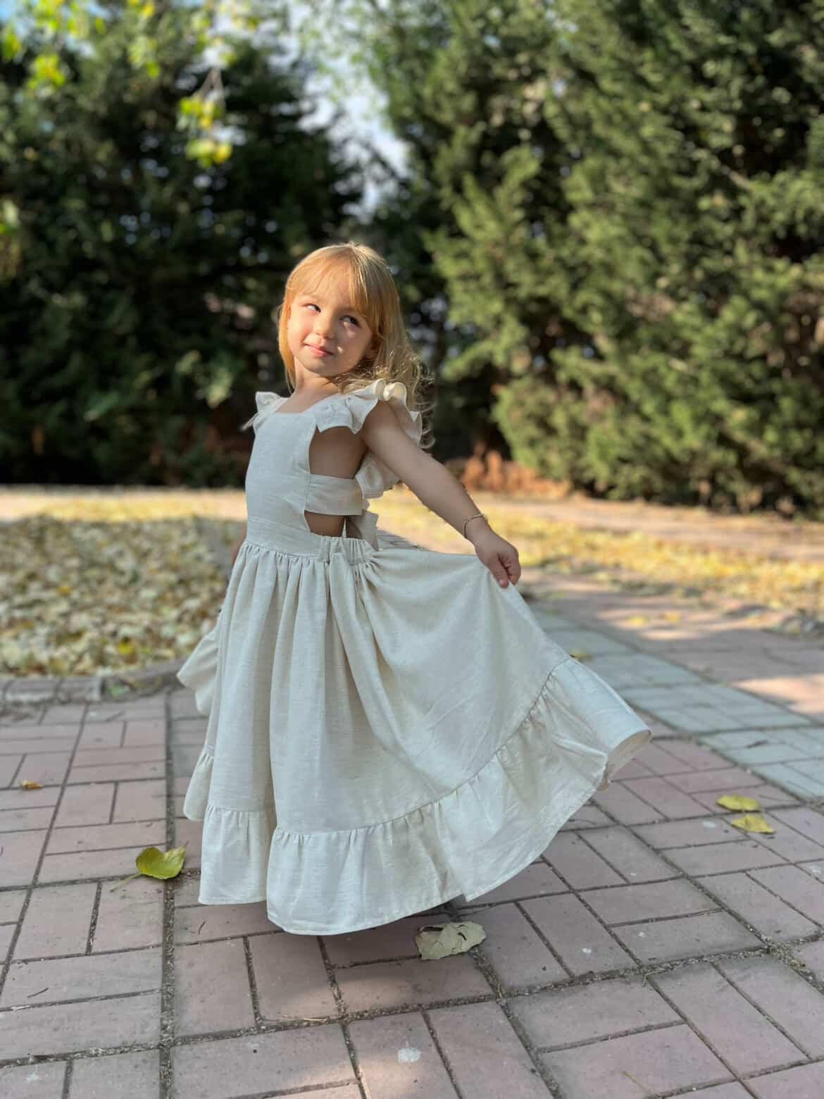 Rüya Keten Elbise