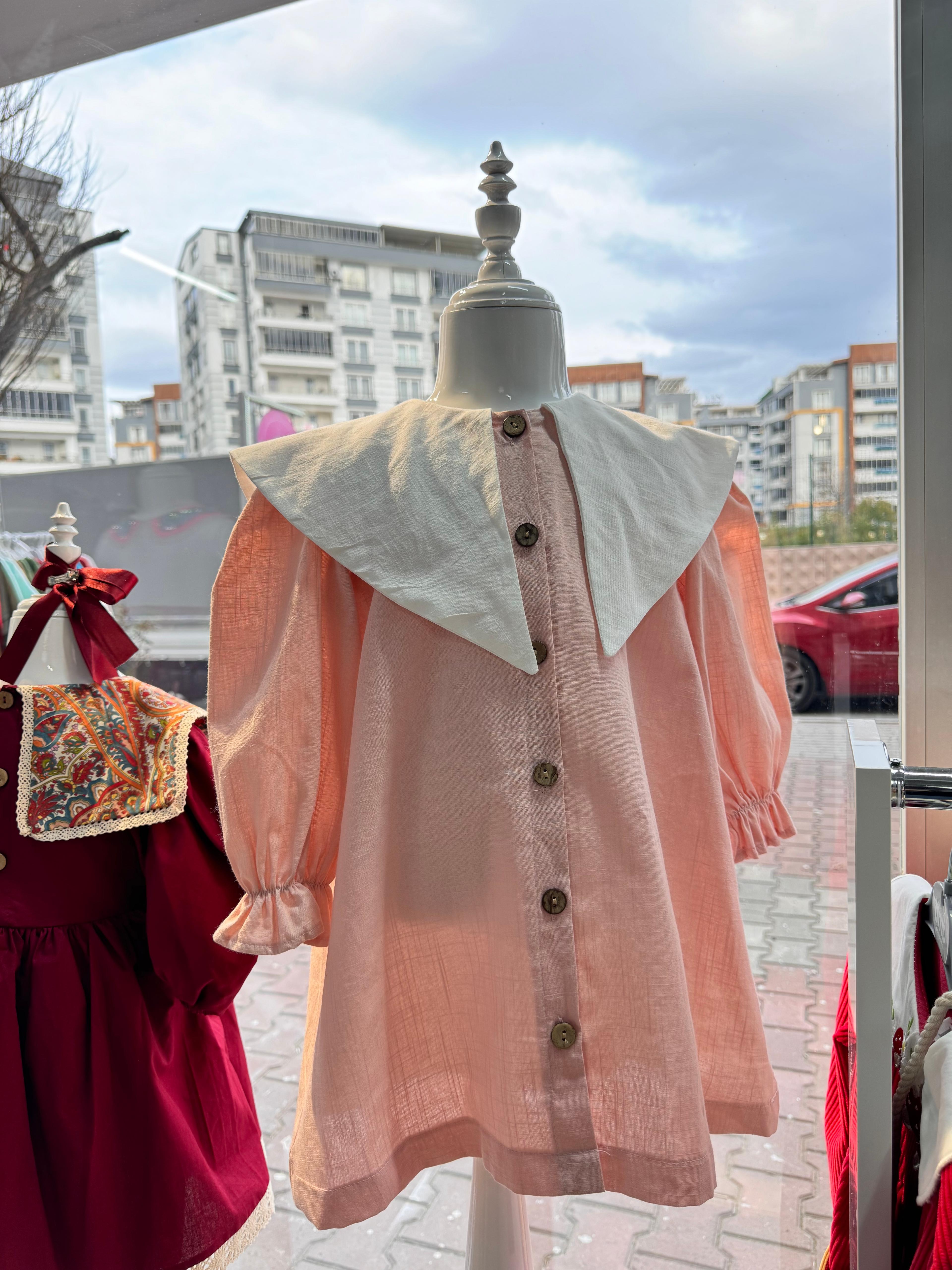 Özel Seri Mehru Elbise Pudra