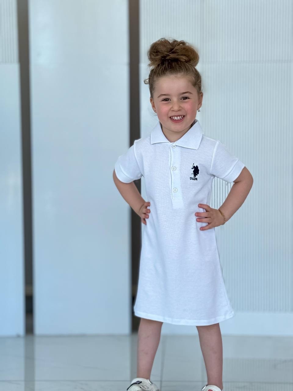 Polo Elbise Beyaz