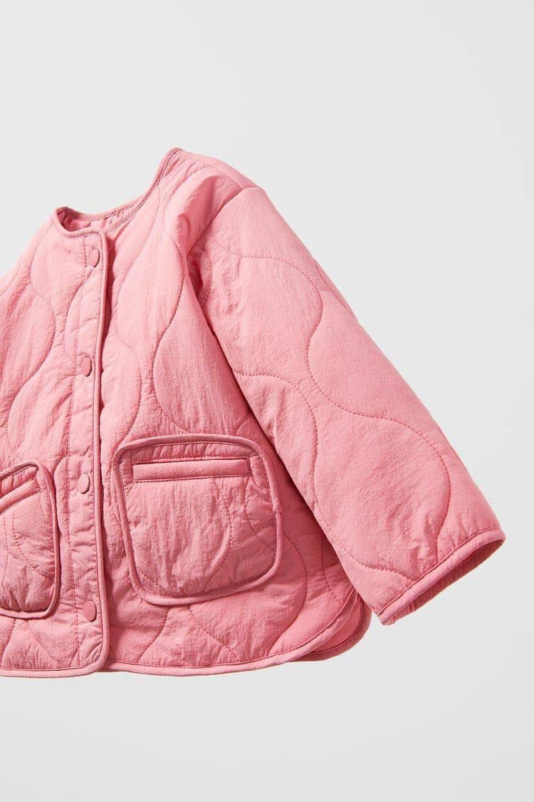 Pembe Kapitone Ceket
