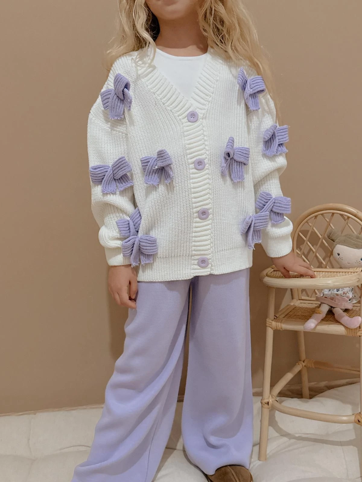 Fiyonk Detaylı Hırkalı Takım