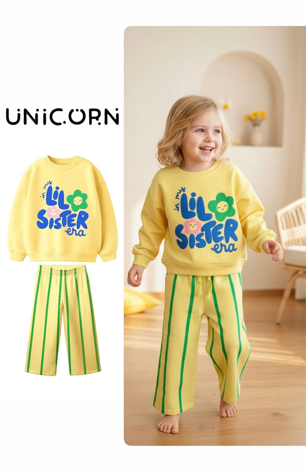 Unicorn Sarı  Çizgili Takım