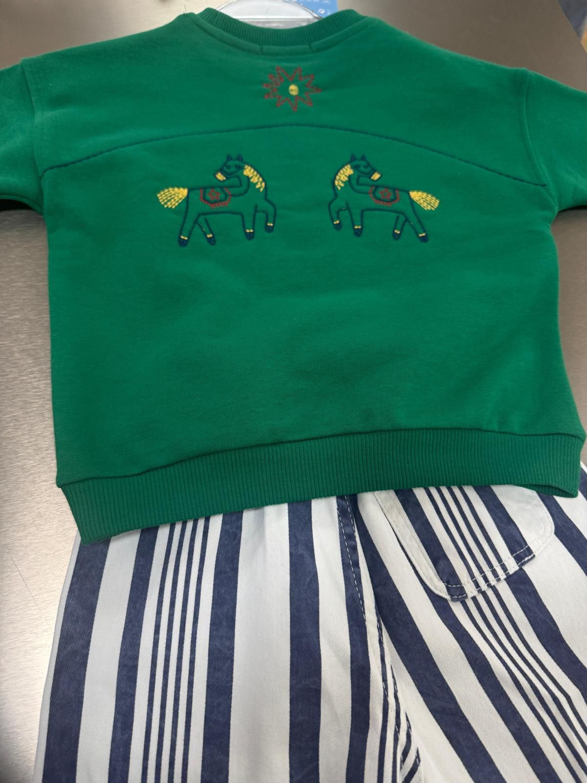 Laciel Paris Yeşil Çizgili Takım