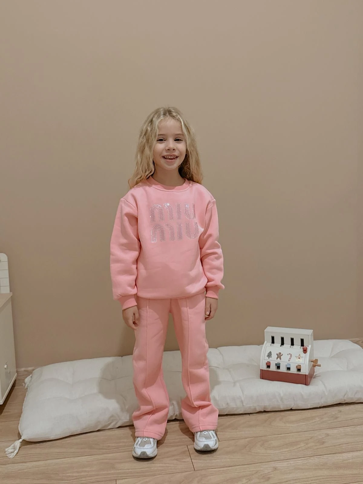 Pembe Mrk Baskılı Takım