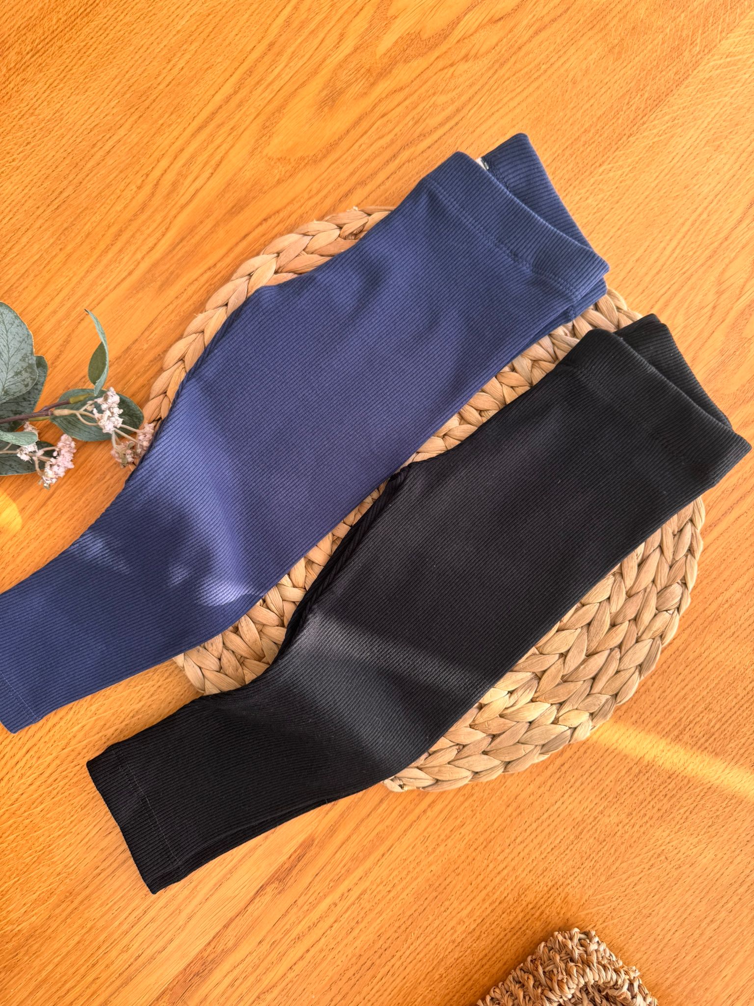 Lacivert - Siyah İkili Tayt