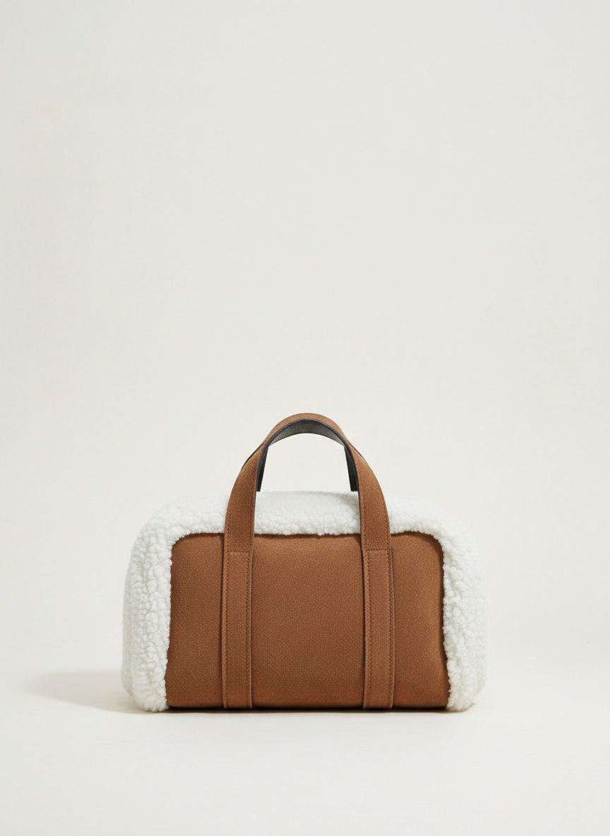 Süet Ceketli Çantalı 4lü Takım