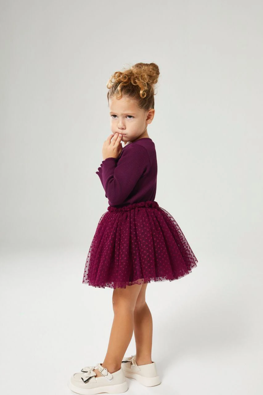 Kalp Detaylı Tütü Etekli Takım