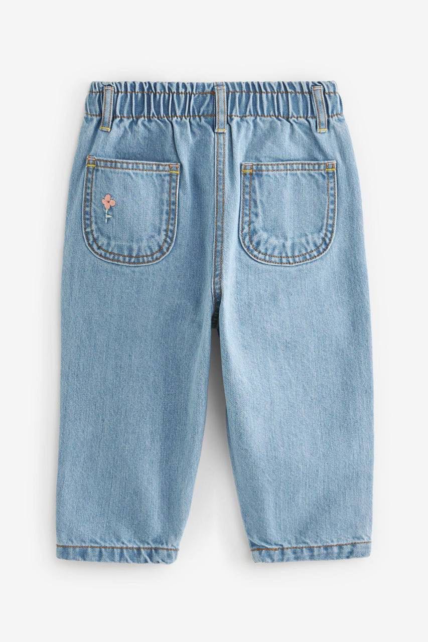 Çiçek Detaylı Kot Pantolon