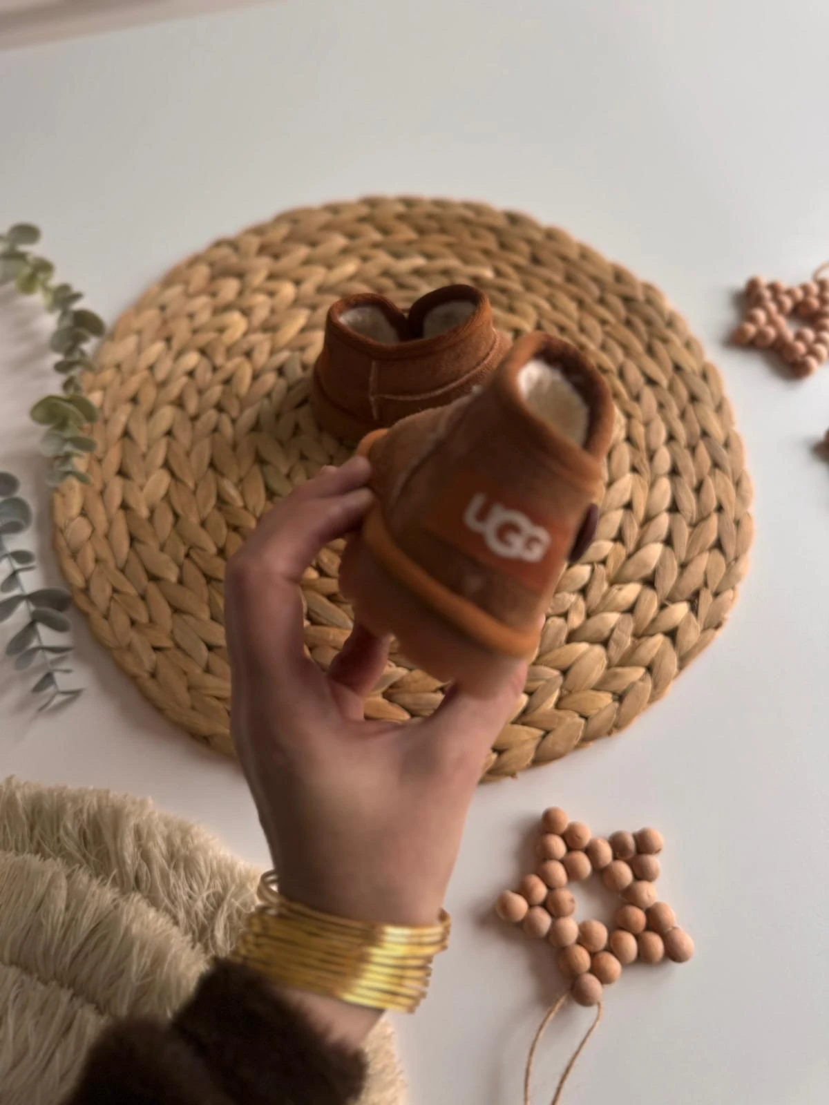 Taba Düğme Detaylı Ayakkabı