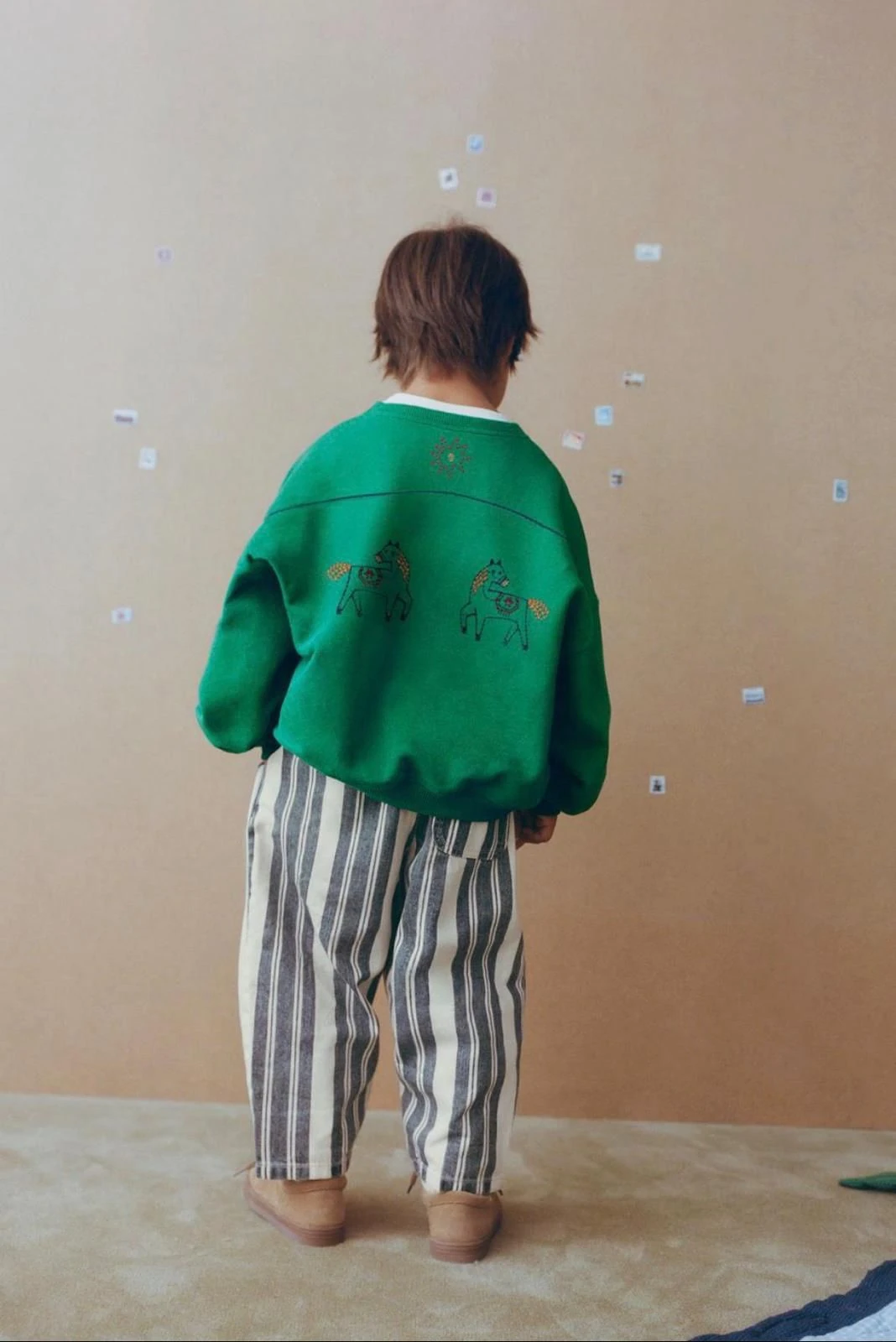 Laciel Paris Yeşil Çizgili Takım