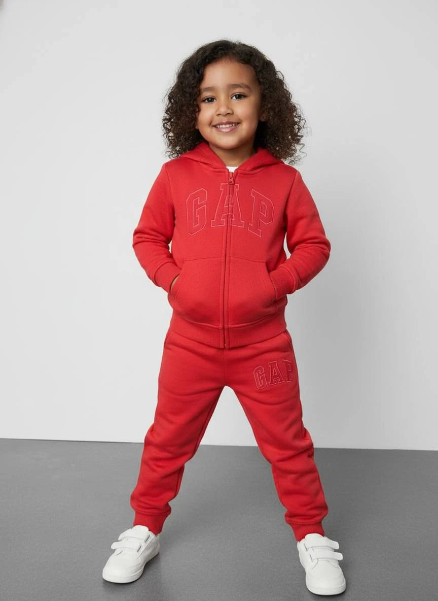 Unisex Kırmızı Hırkalı Takım