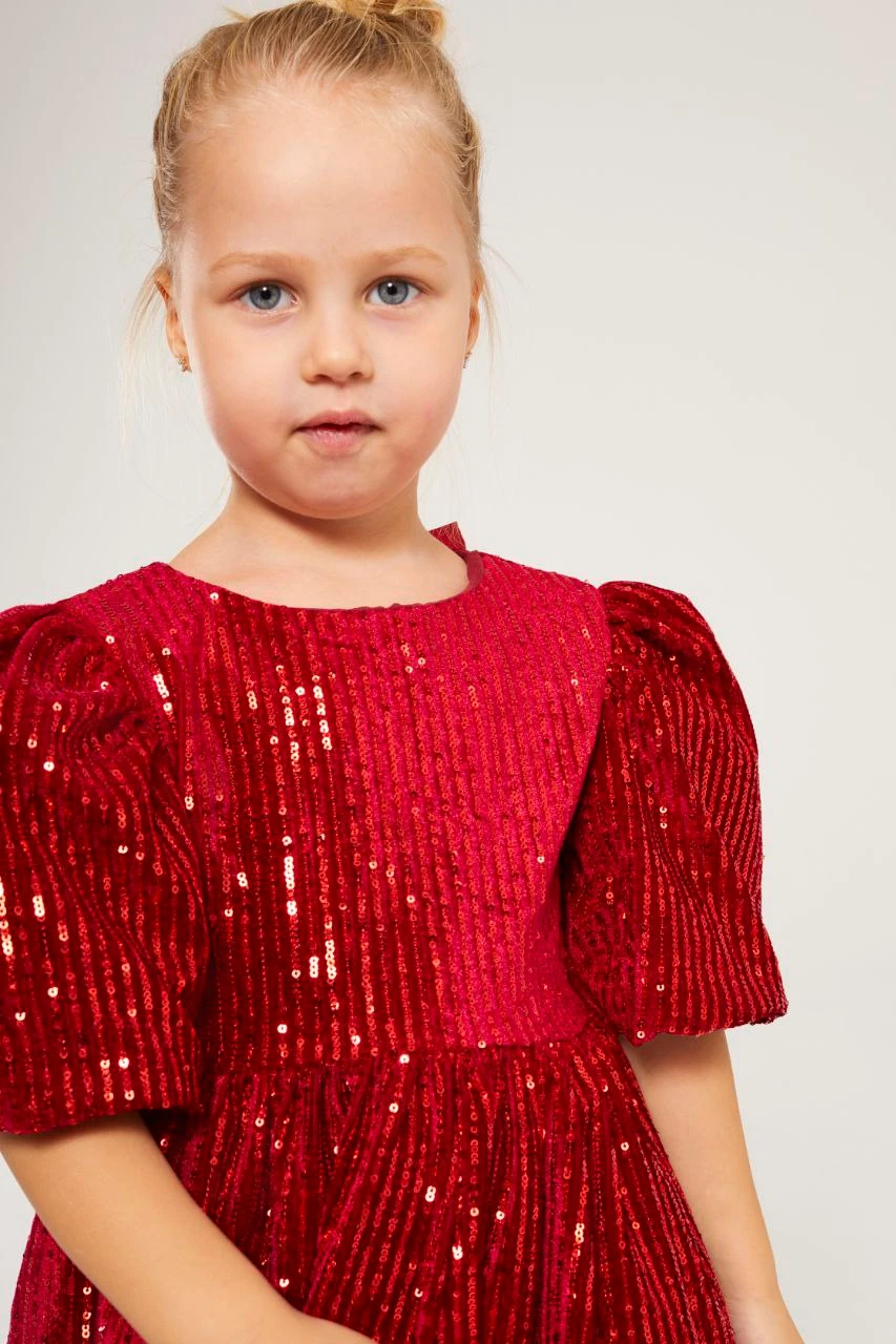 Pullu Balon Kol Elbise ( Bir Beden Büyük Tercih Edebilirsiniz.)