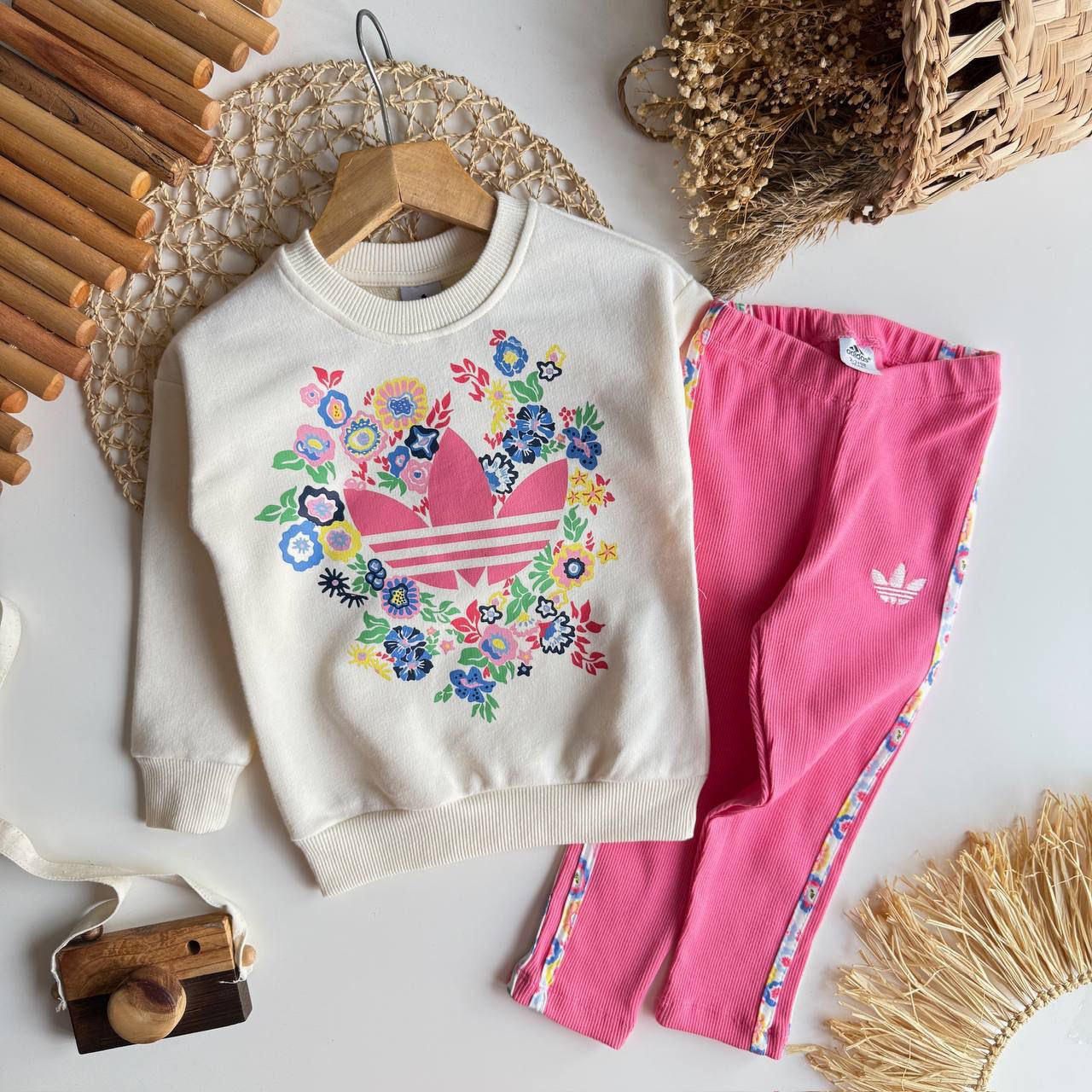 Mevsimlik Pembe Taytlı Takım