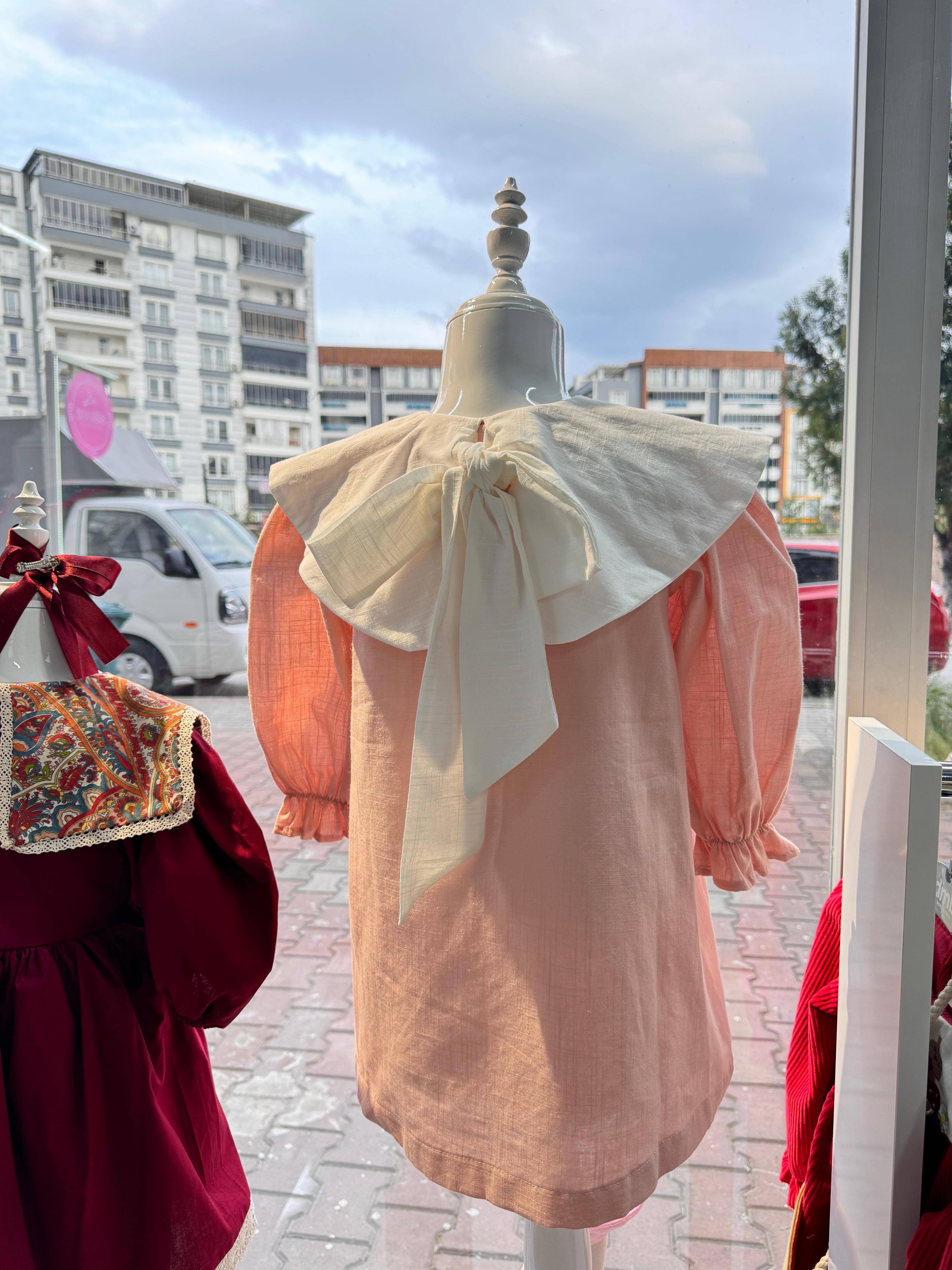 Özel Seri Mehru Elbise Pudra