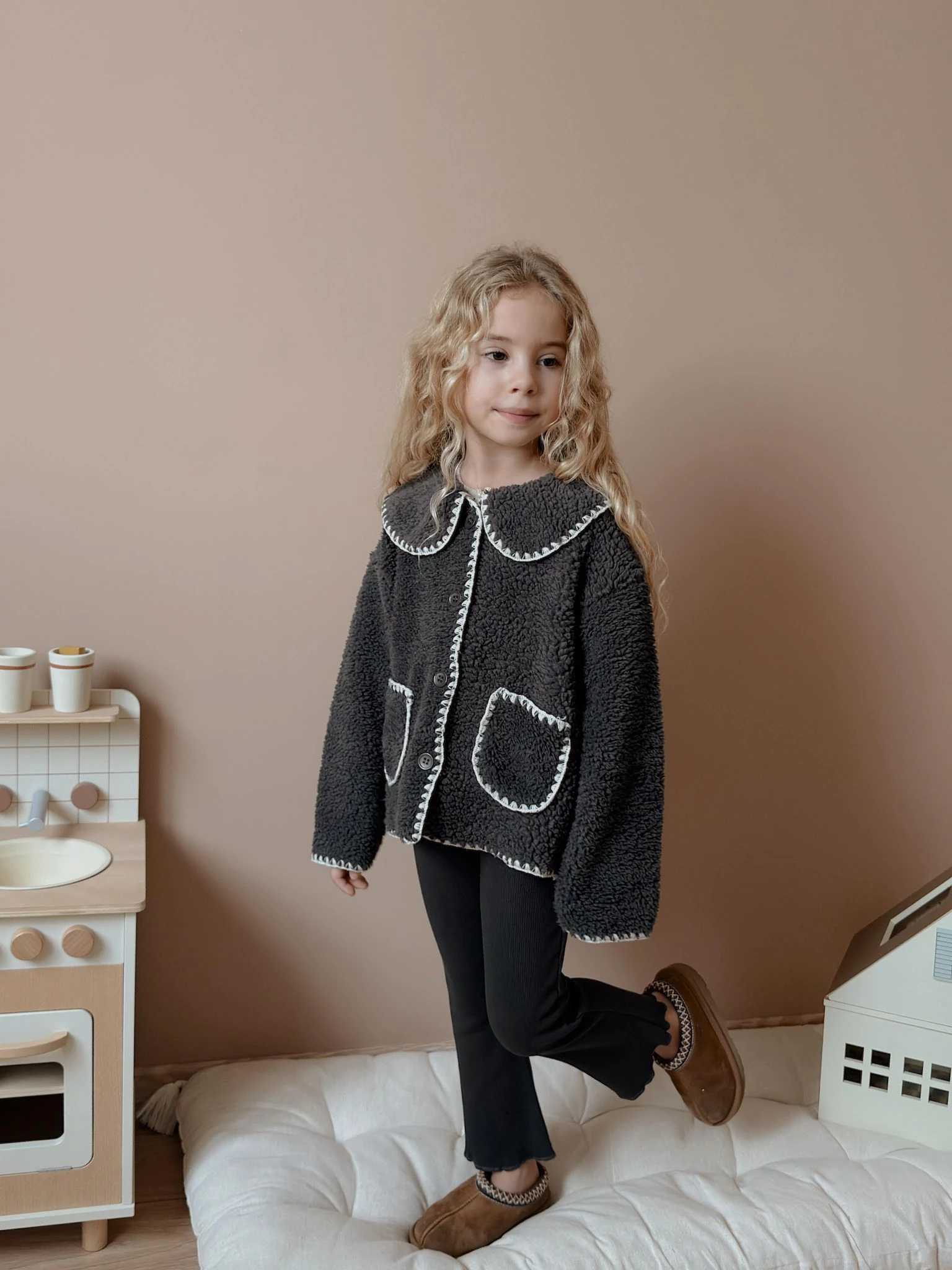 Antrasit Hırkalı Taytlı Takım