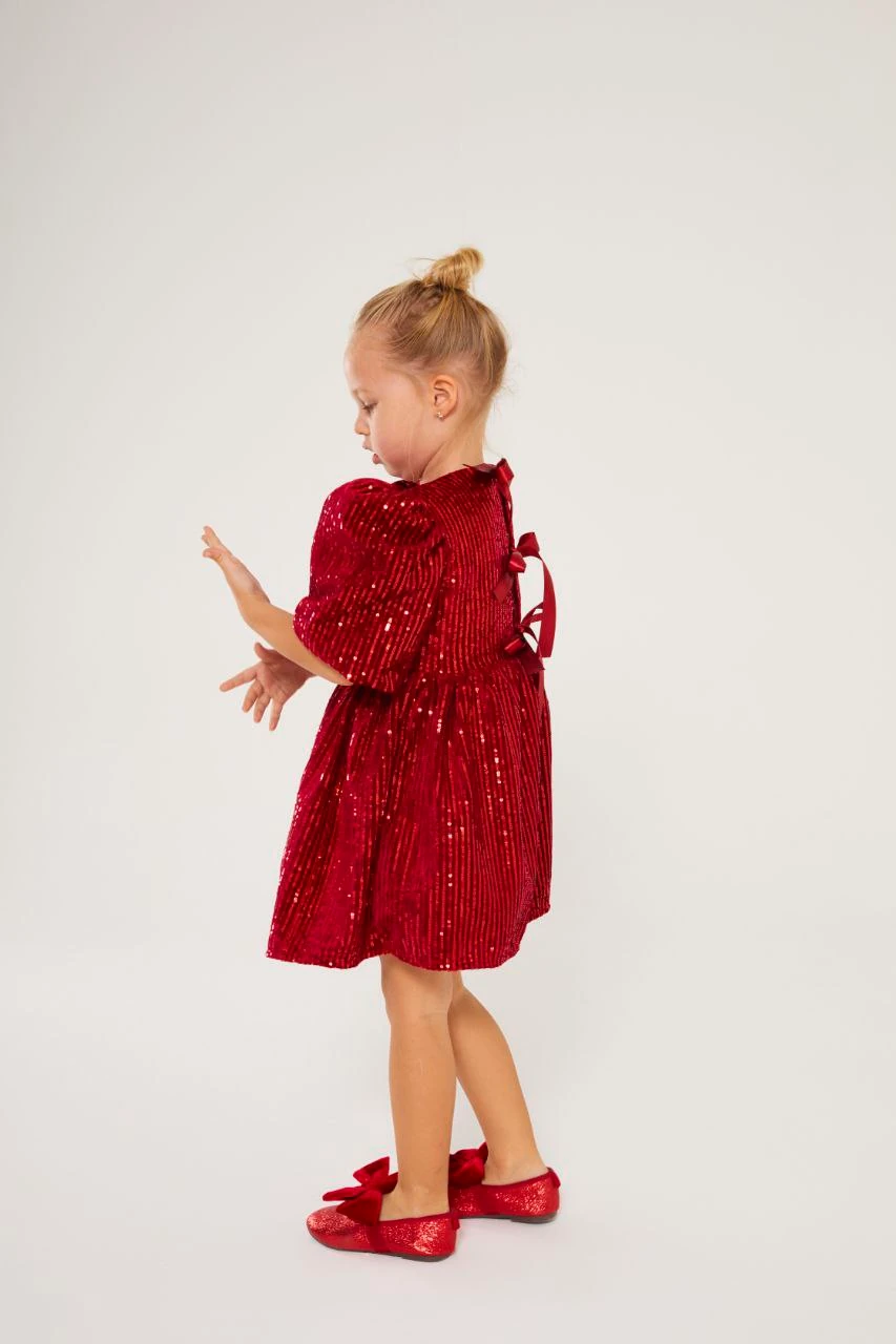 Pullu Balon Kol Elbise ( Bir Beden Büyük Tercih Edebilirsiniz.)