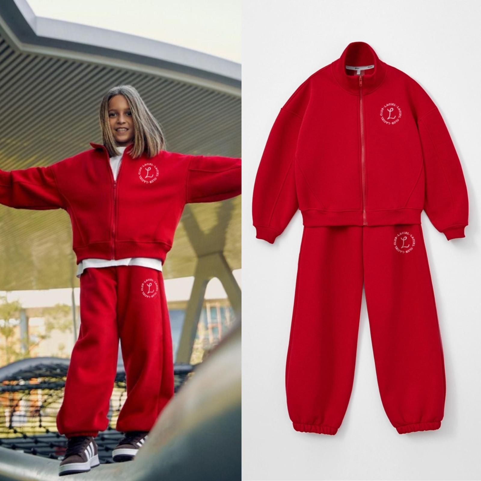 Laciel Unisex Kırmızı Hırkalı Takım