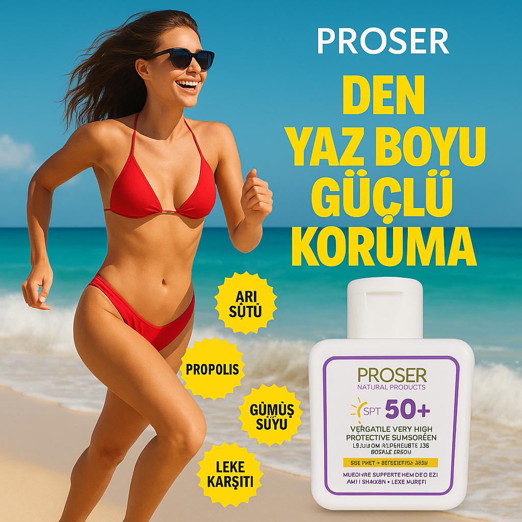 PROSER ÇOK AMAÇLI ARI ZEHİRLİ PROPOLİSLİ  GÜNEŞ KREMİ