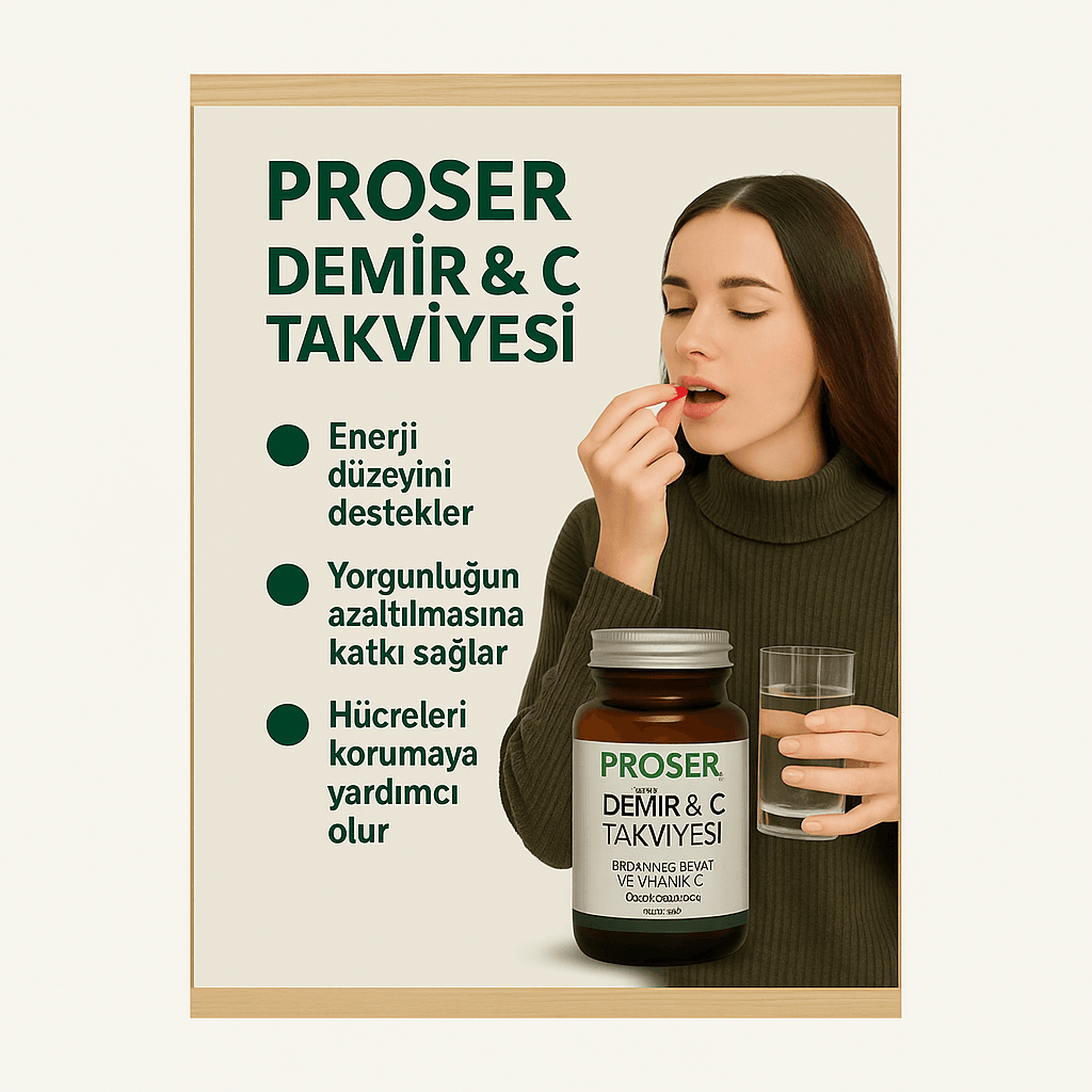 PROSER DEMİR & C VİTAMİN KAPSÜL