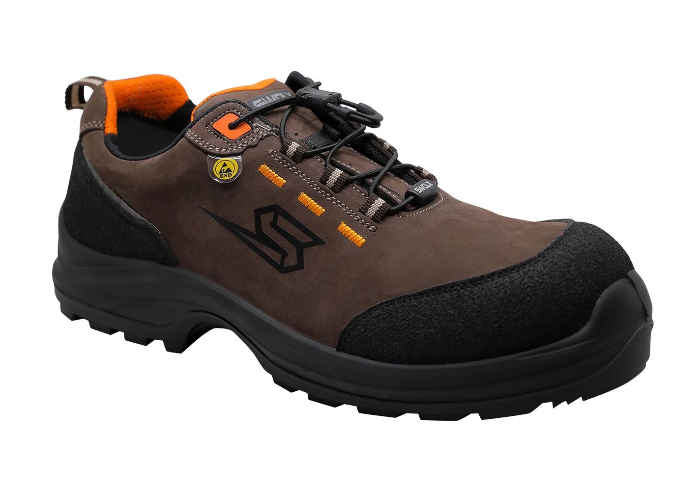 ESD Antistatik İş Güvenliği Ayakkabısı Standart Unisex Kahverengi 9001SWESDBRW