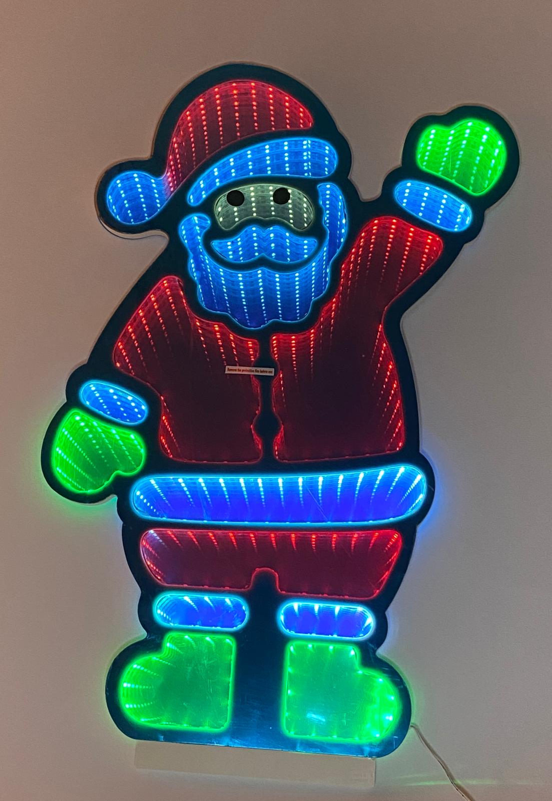 Işıklı Sonsuz Görselli Noel Baba