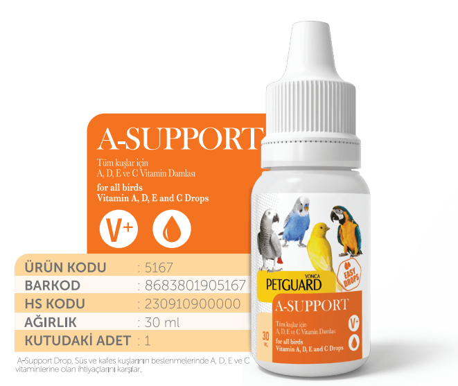 PETGURAD KUŞ VİTAMİN AST-SUPPORT 30ML