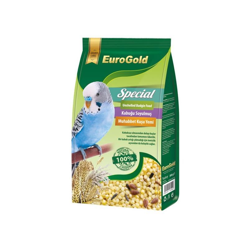 EUROGOLD SPECİAL KABUKSUZ MUHABBET KUŞU YEMİ 500GR