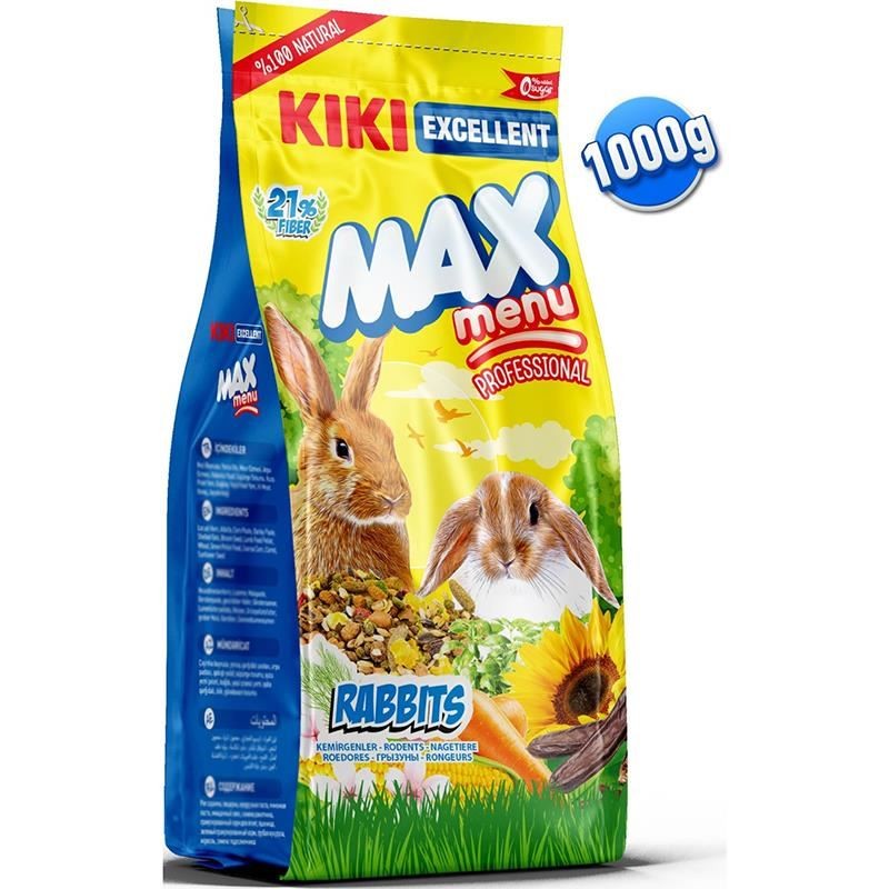 KIKI EXCELLENT KEMİRGEN TAVŞAN YEMİ 1000GR 8ADET