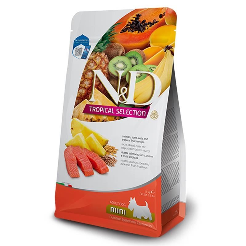 N&D DOG TROPICAL SELECTION SALMON ADULT MINI 5KG