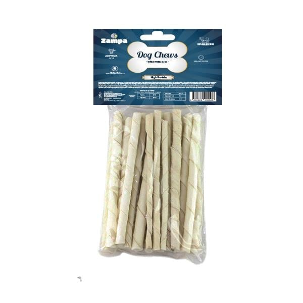 Zampa Beyaz Burgu Çubuk (Sticks) Kemik Köpek Ödülü 25 li 5g