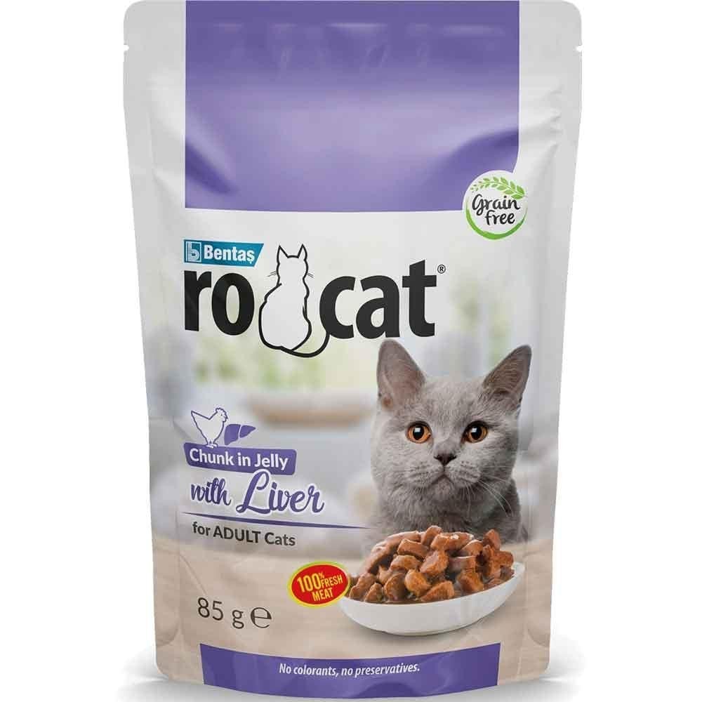 RO-CAT CİĞERLİ YETİŞKİN KEDİ MAMASI 85GR