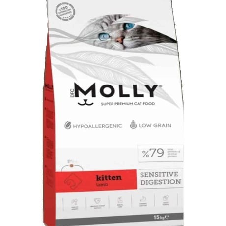 MOLLY KİTTEN KUZULU KEDİ MAMASI 15KG