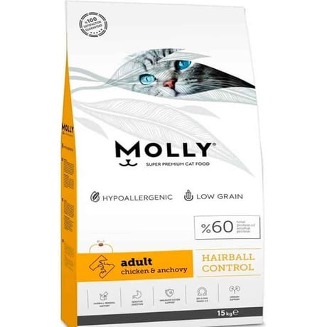 MOLLY TAVUK&HAMSİ KEDİ MAMASI 15 KG